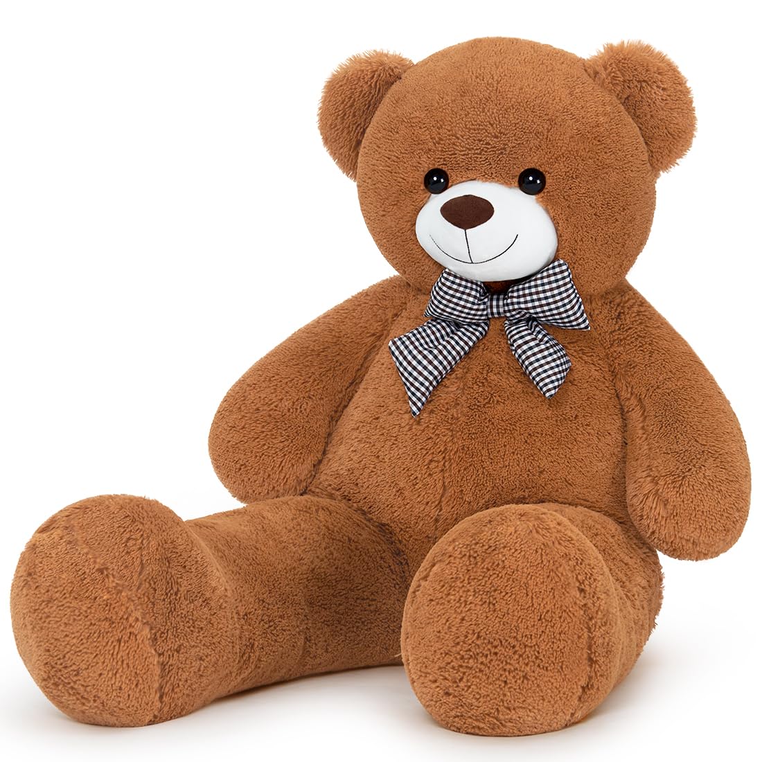 Sausudols XXL Giant Teddy Bear 47  Jumbo Plush Stuffed Animal  Soft Hugging Toy Gift for Kids  Valentine's Day  Christmas Darkbrown