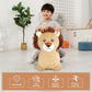 Inpany Bouncy Lion Animal Hopper Toys, Toddlers Plush Bouncing Jungle Zoo Animal Figures, Wild One Birthday Safari Baby Shower Decorations, Ride On Rubber Bouncer, Outdoor Gifts For 2 3 4 Yr Girl Boy