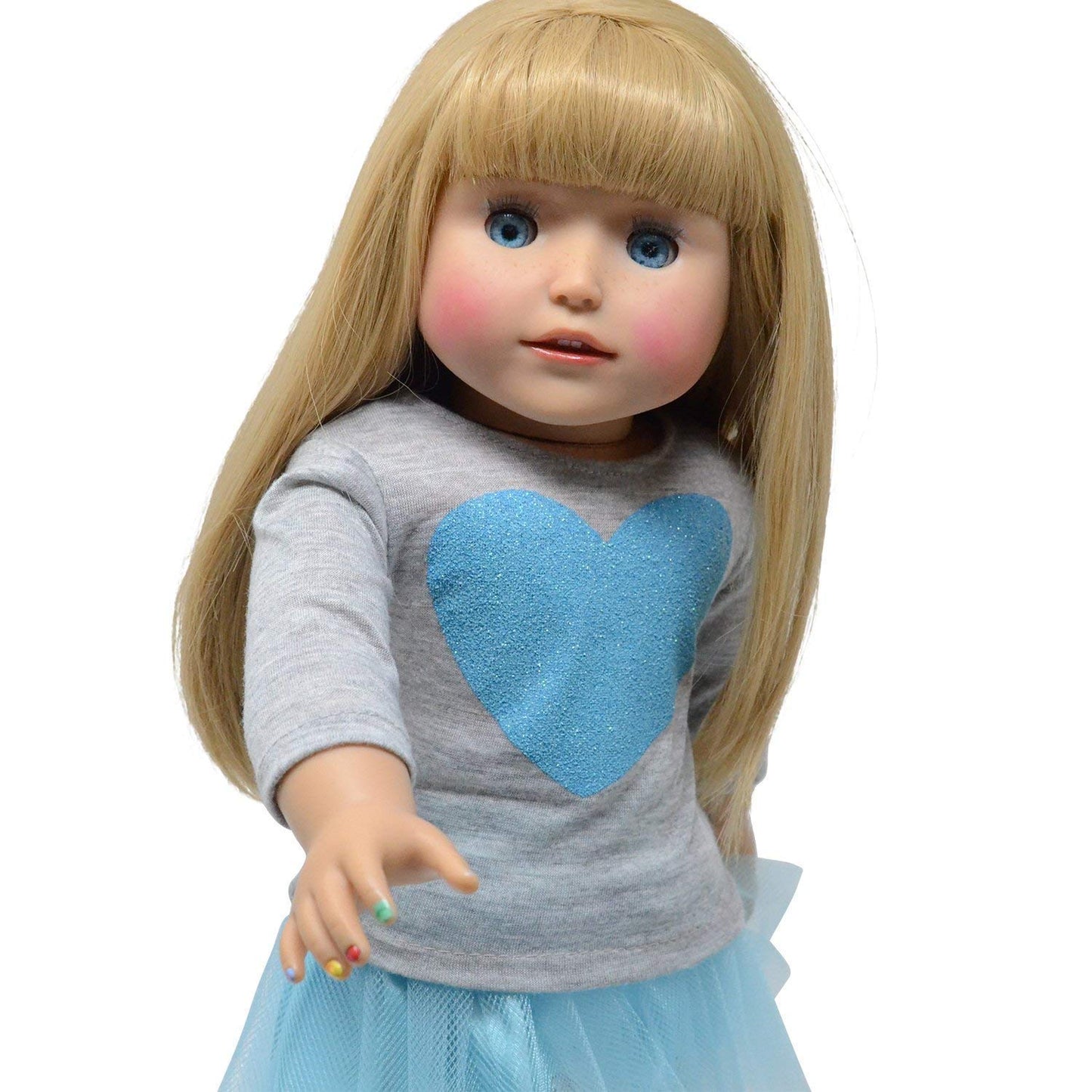 Washable Makeup Set For Dolls And Kids - Pretend Play Cosmetic Set - Doll Not Included