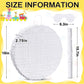 Jenaai 16 Round Blank Piata with Stick, Blindfold and Confetti for Adults and Kids Birthday Parties(White)