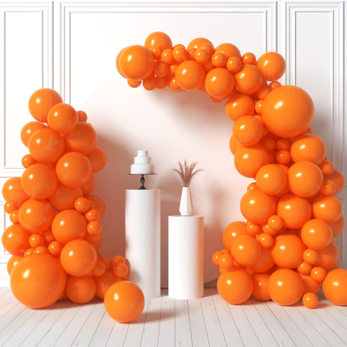 House Of Party Orange Balloon Garland Kit - Burnt Orange Balloons Arch Kit | 5/12/18 Inch Pastel Balloons For Graduation Party B