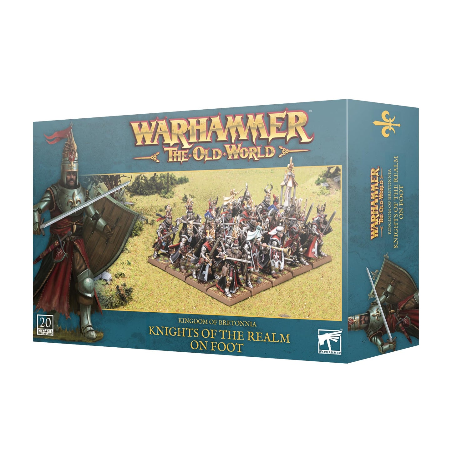 Warhammer Games Workshop The Old World: Kingdom Of Bretonnia - Knights Of The Realm On Foot, Black