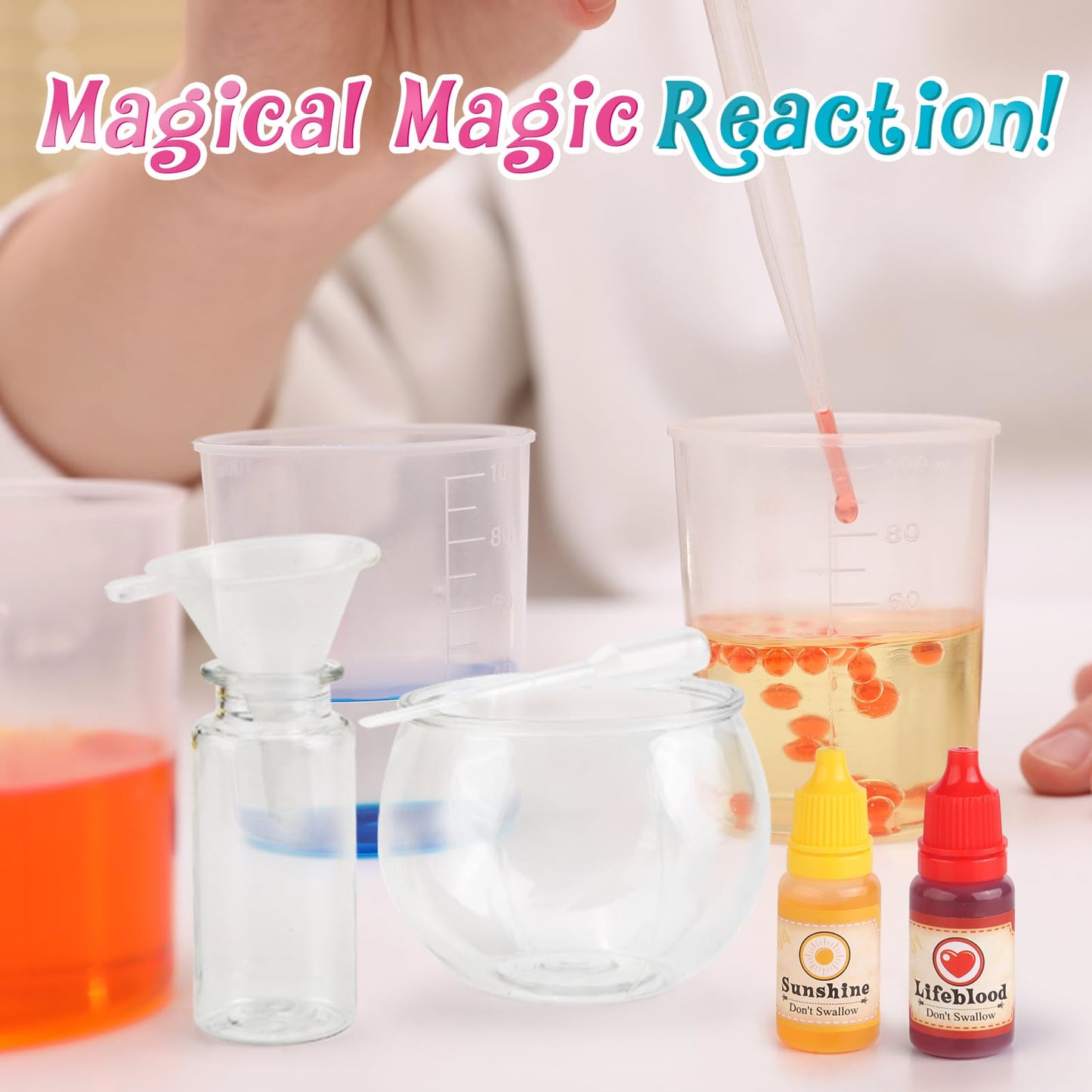 Wookidel Fairy Magic Kit For Kids With 20Pcs Magic Potion Bottles And Plate - Magical Fairy Making Craft Kit - Gift For Easter,