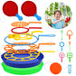 Roberly 18 Pcs Big Bubble Wands Toys Set With Solution, Tray, Soft Racket, Bulk Funny Bubbles Making Toys For Kids Summer Outdoor Activities Game Birthday Party Favors