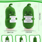 Jelutar Mini Funny Positive Potato, 3 Inch Knitted Doll With Positive Card For Cheer Up Gifts And Party Decorations, Cute Positive Potato Crochet Doll For Birthday Gifts (Pickle With Base)