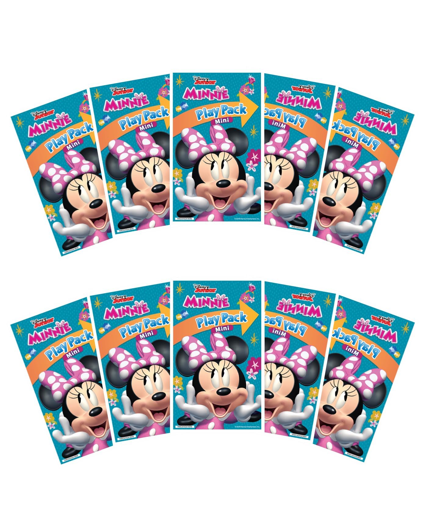 Minnie Mouse Play Packs | Disney Minnie Mouse Party Favors | Mini Coloring Book, 2 Mini Crayons, and a Sticker |10-Pack | Offici