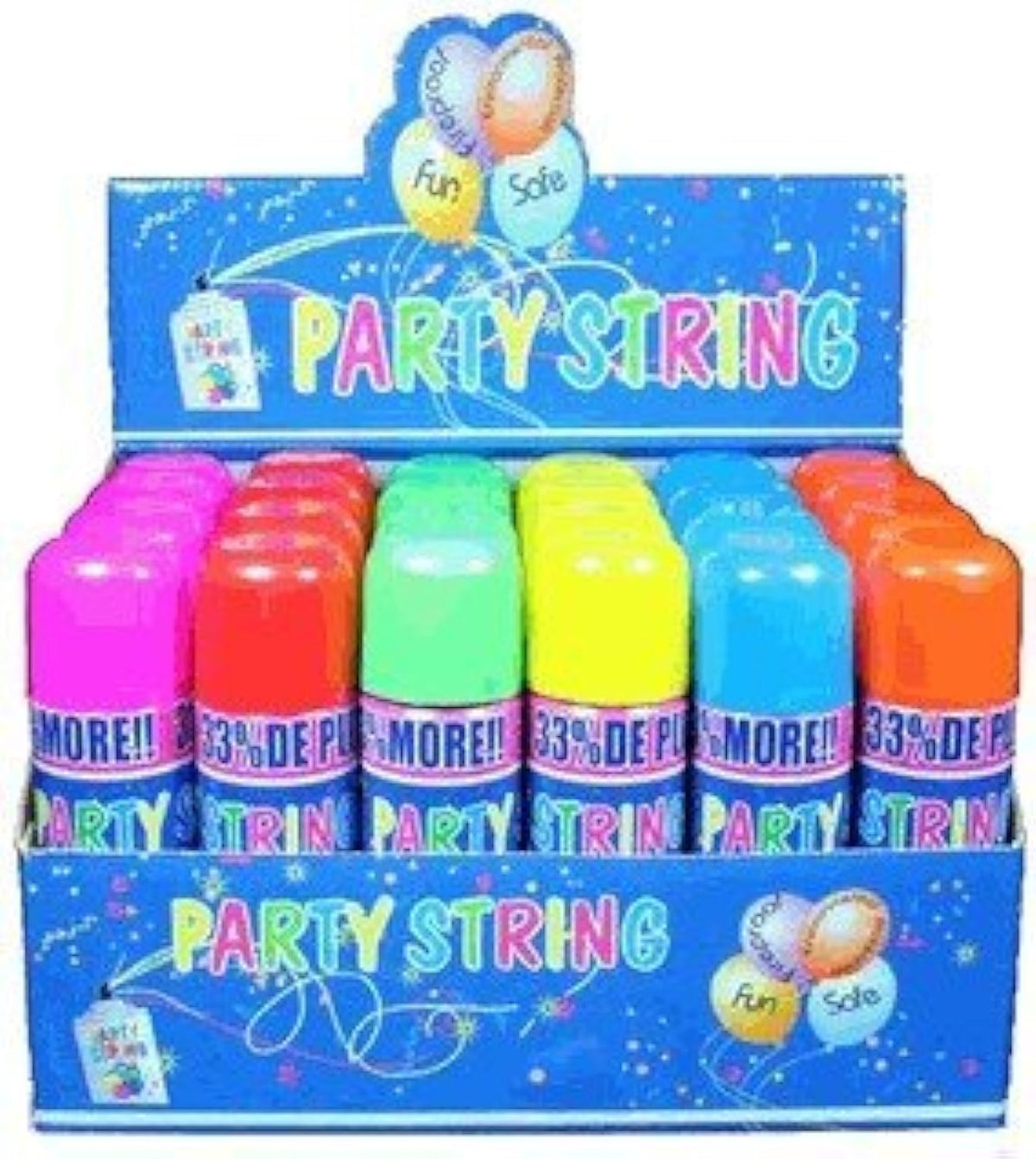 Blue Box Party String  3 Cans