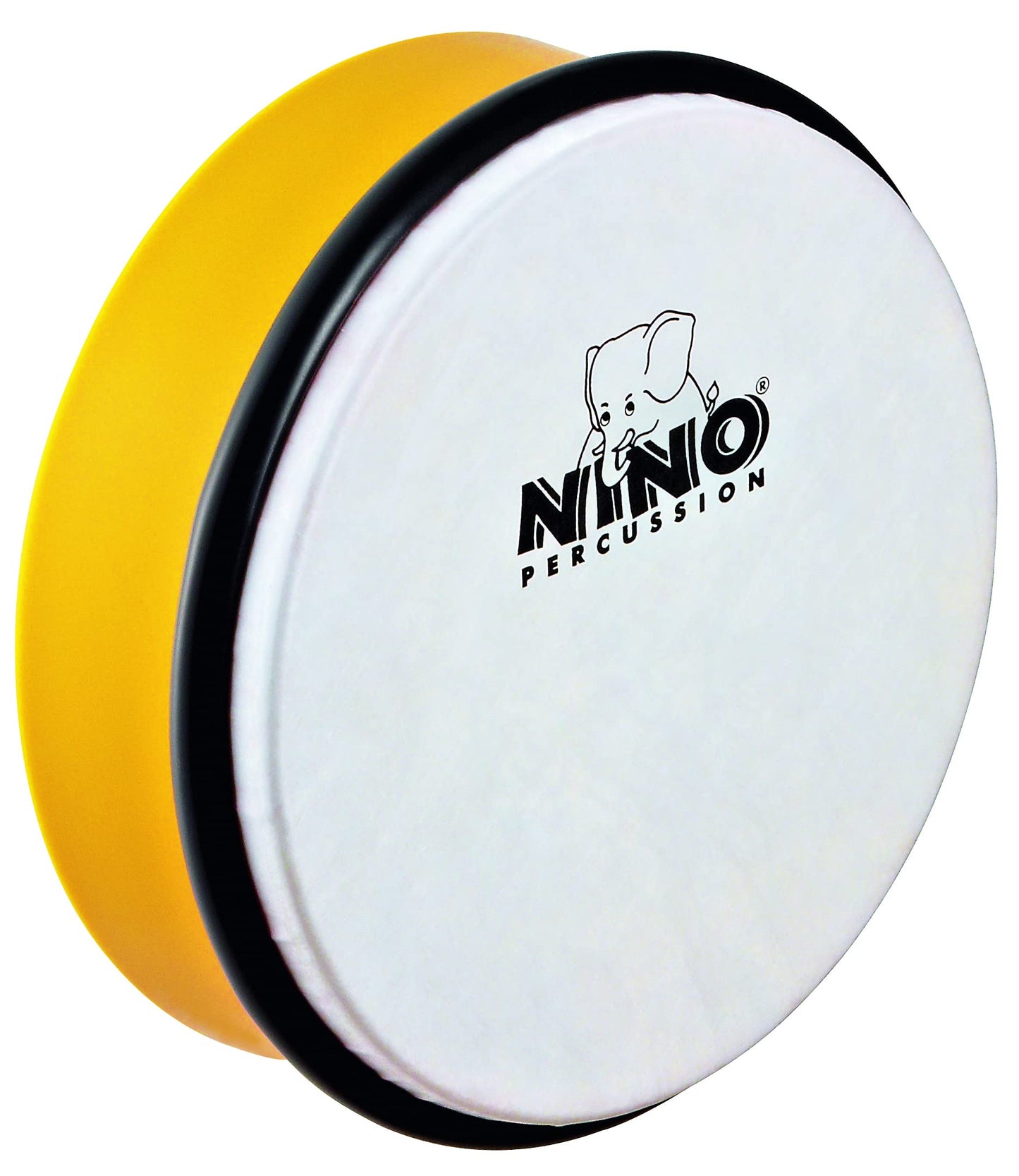 Nino Percussion Nino45Y 8Inch Abs Plastic Hand Drum With Synthetic Head, Yellow