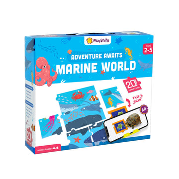 Shifu Play 20 Underwater Animals Flashcards For Kids  Boost Problem Solving Skills With 4D Educational ArPowered Stem Fun Lear
