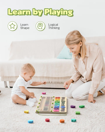 Airbition Montessori Toys 3+ Year Old, Magnetic Color And Number Maze, Shape Sorting Toys For Toddlers, Learning Educational Cou