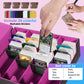 Mztxy 3000+Trading Card Storage Box, Pu Leather Organizer Case With 24 Dividers, Magnetic Closure, 4 Supporters, For Game Sports
