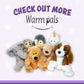 1i4 Group Warm Pals Sammy The Snake Plush Toy - 1.5lbs Lavender Scented Heated Stuffed Animal for Bedtime Comfort