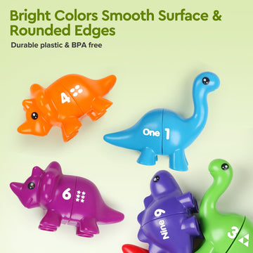 Montessori Numbers Sorting & Matching Sensory Toy, Double-Sided Patterns And Numbers Match Game 1-10 Recognition, Homeschooling