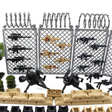 Feleph SWAT Police Toy Set - Modern Military Weapons Pack for Soldier Figures, Model T157, Compatible with Major Brands, Ages 4+