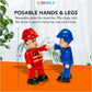 Funerica 12-Pcs People Figures And Toy Cars Playset - Fireman, Police, Construction Workers - Pretend Play Vehicle & Figurine Set Accessories For Kids - Emergency Rescue & Construction Toys