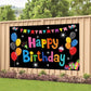Black Balloon Birthday Paty Backdrop Black Balloon Happy Birthday Banner Black Balloon Photography Background For Home Decoratio