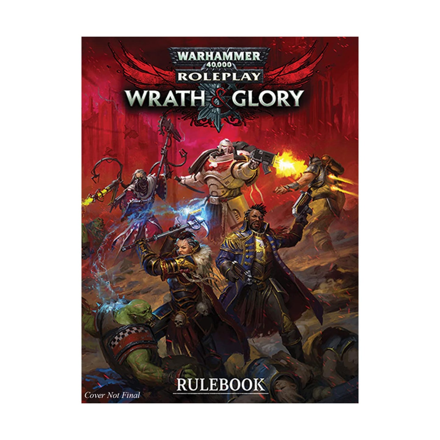 CUBICLE 7 Warhammer 40000 | Wrath & Glory Core Rulebook | Roleplaying Game | 2+ Players | Ages 14+ | 60 to 90 Minutes Playing Ti