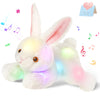 SpecialYou Light up Music Plush Bunny Rabbit Stuffed Animal Rabbit Plushie Toy Glow in The Dark Bedtime Companion Easter Bunny G