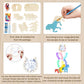 Fennoral 30 Pack Wooden Horse Craft For Kids Unfinished Wooden Cutouts Horse Horseshoes For Girls Boys Paint You Own Horse Dream