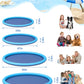 Ysjilide Non-Slip Large Sprinkler Splash Play Mat,Splash Pad For Kids And Dog (Blue, Xl-68)