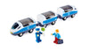 Hape E3728 Intercity Train Toy, Kids Train Toy Set with Accessories, 3 x Open/Close Magnetic Carriages, Passenger and Driver Fig