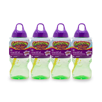 Gazillion 8 Ounce Bubble Solution 4 Pack - Great Bubbles For Kids, Great For Kids Parties, Non-Toxic & Safe