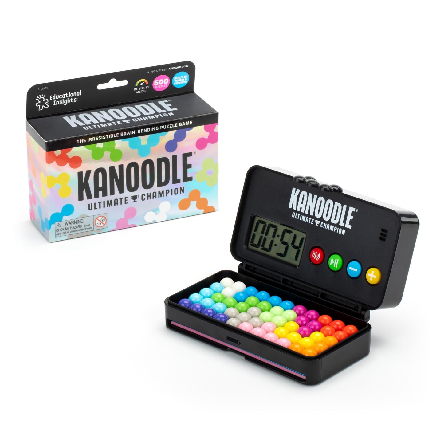 Educational Insights Kanoodle® Ultimate Champion 3D - Brain Teaser Puzzle Game, Featuring 500 Challenges, Gift For Ages 7+