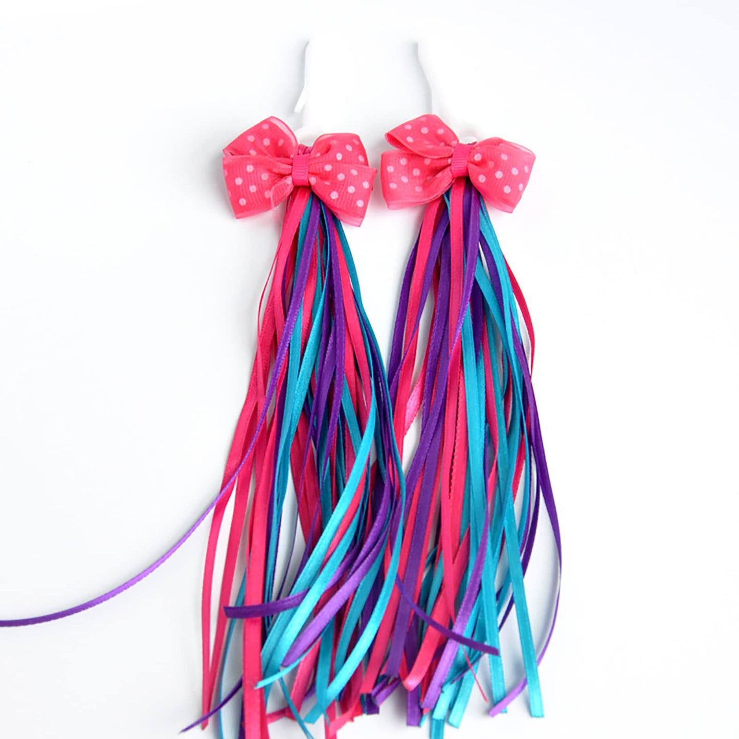 U-LIAN Kids  Bicycle Bike Bowknot Streamers Scooter Handlebar Tassel Streamers for Boys Girls Blue Purple