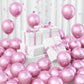 Jobkoo 60Pcs Metallic Pink Balloons 5Inch Shiny Chrome Light Pink Balloon Light Purple Metallic Party Balloons Small Pink Chrome