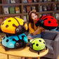 Cute 16 Inch Stuffed Ladybug Animals Ladybird Plush Toys Pillow Anime Lady Beetle Plushie Hugging Pillow Ladybug Doll Gift for Kids and Lovers in Birthday  Christmas  Valentine's Day (Orange)
