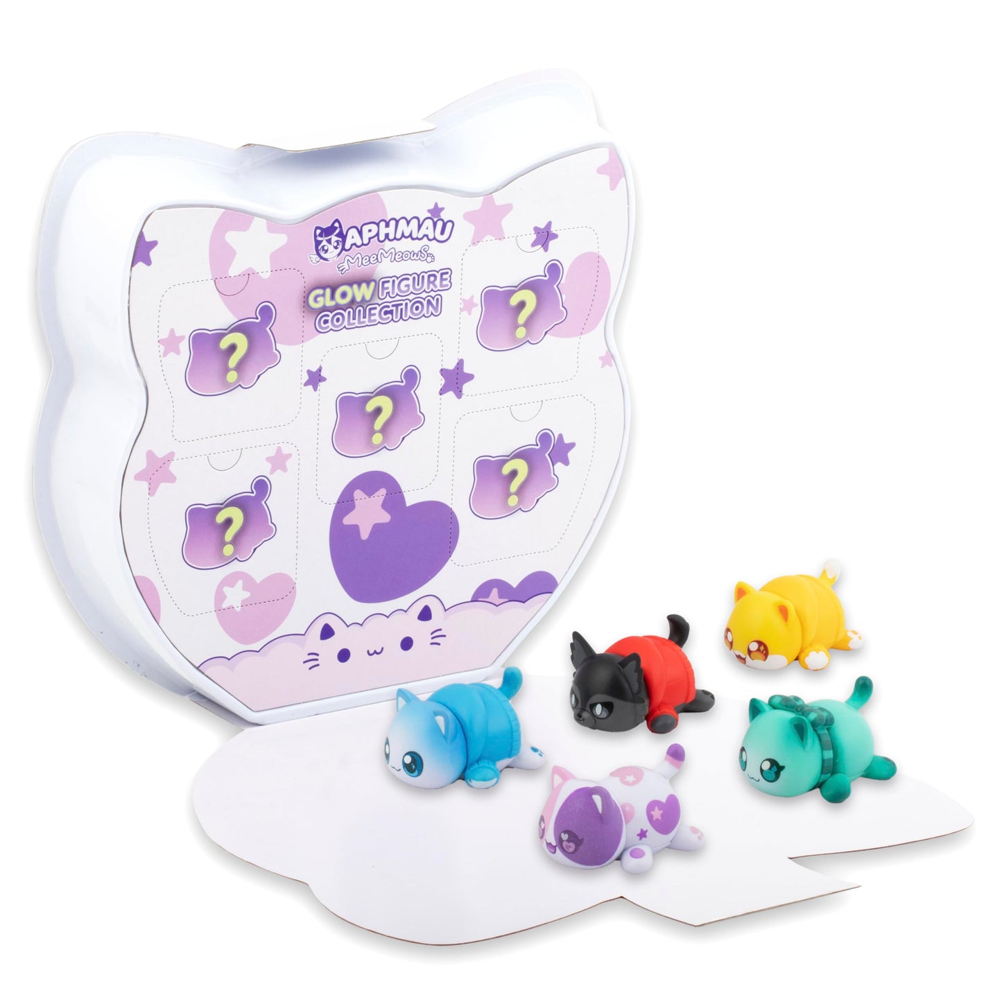 Aphmau & Friends Mystery Figures Glow Multi-Pack, Exclusive Glow In The Dark Figure Collection, Collectible Mini Figures Mystery Box, Official Merch