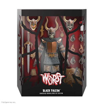 Super7 Ultimates! The Worst Black Falcon - 7'' The Worst Action Figure With Accessories Collectibles And Retro Toys