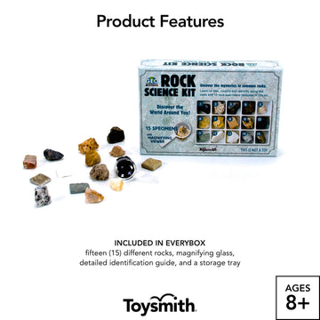 Stem Toy Rock Science Kit Geology Mineral Specimen For Kid Geologists
