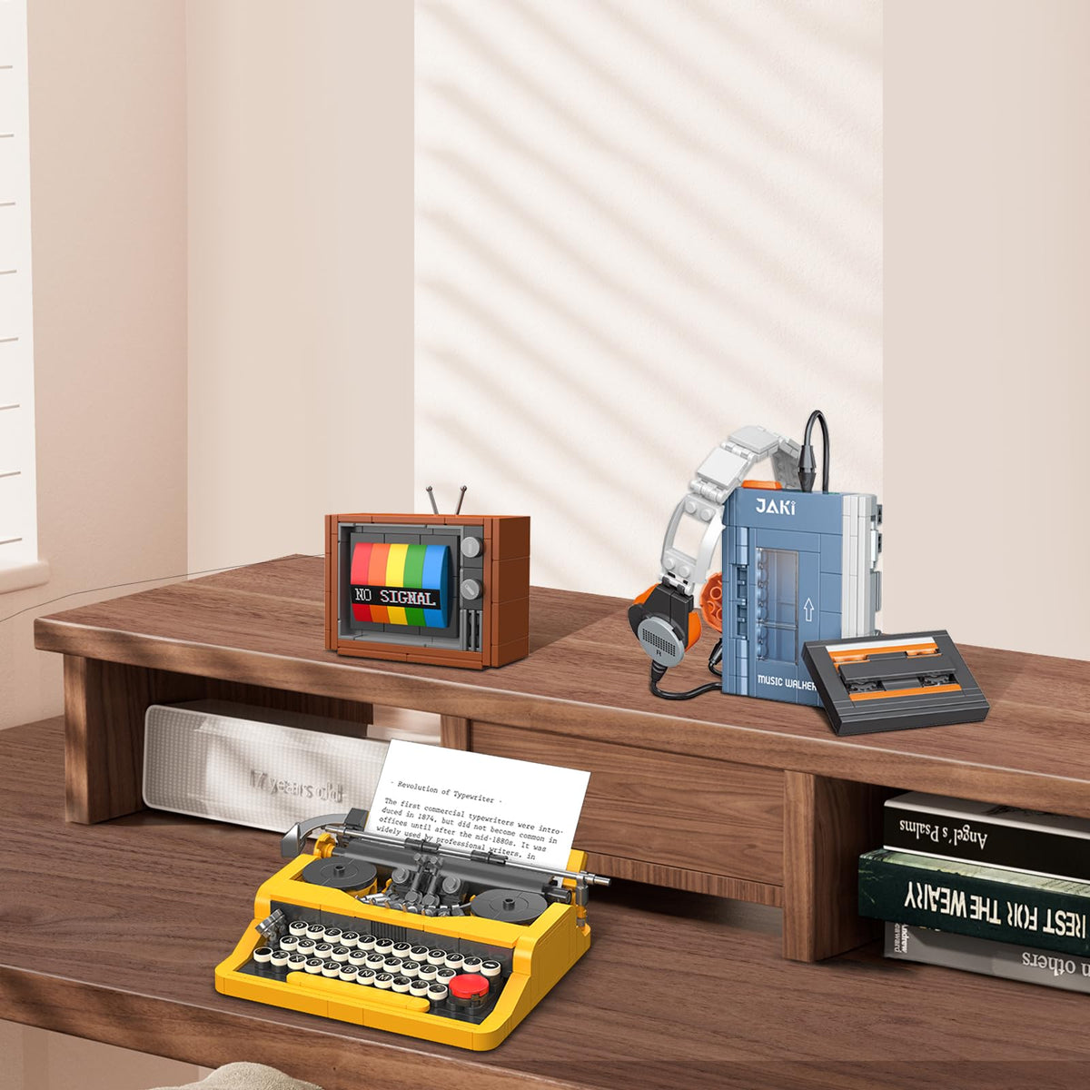 JMBricklayer Typewriter Walkman Television Building Toys 20131, 660 Pi ...