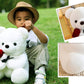 GailiMaiYa Teddy Bear Plush Stuffed Animal, 13.7 inches White Rose Bear Gift for Kids, Girlfriend, Valentine’s Day