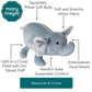 Mary Meyer Stuffed Animal Smootheez Pillow-Soft Toy, 8-Inches, Elephant