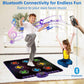 Sunlin Light Up Dance Mat For Boys Girls Ages 3 4 5 6 7 8, Fun Toy Gift W/ 9 Light Up Keys & Bluetooth, Interactive Music Pad W/ 4 Game Modes & Adjustable Volume, Birthday Gift For Kids 3-12