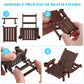 Homoyoyo Miniature Swimming Pool, 5Pc Beach Dollhouse Swimming Pool Umbrella Palm Chair Ring For Diy Plant Pool, Playhouse