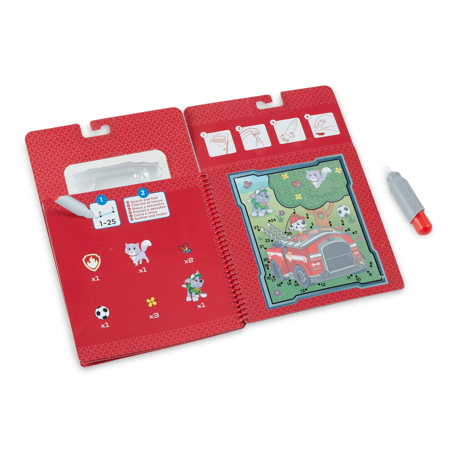 Melissa & Doug Water Wow! - Skye, Chase, Marshall Water Reveal Travel Activity Pads - PAW Patrol-Themed Reusable No-Mess for Kid