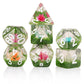 Resin Dnd Dice Set Handmade Flower D&D Die Filled With Flowers And Grass For D&D Dungeons And Dragon Tabletop Games