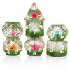 Resin Dnd Dice Set Handmade Flower D&D Die Filled With Flowers And Grass For D&D Dungeons And Dragon Tabletop Games