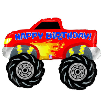 Monster Truck Party Supplies 3Rd Birthday Balloon Bouquet Decorations