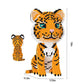 Fafafa Toys Animal Building Sets, Micro Building Blocks, Animal Series Micro Mini Building Blocks Kit For Boys & Girls (Tiger)