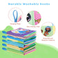 5Pcs Baby Bath Books For Toddlers Learning The Names Of Animals, Fruits, Vegetables, Transportation, Colorful Patterns, Non-Toxi
