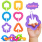 Richtim Bath Toys Toddlers Suction Toys: 6 Pack Colorful Textured Suction Bath Toys For Bathtime - Baby No Hole Bath Toys