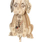 Beagle Clock: 3D Wooden Puzzle For Adults Christmas-Themed Wooden Clock Kits To Build With Wall Clock Pendulum