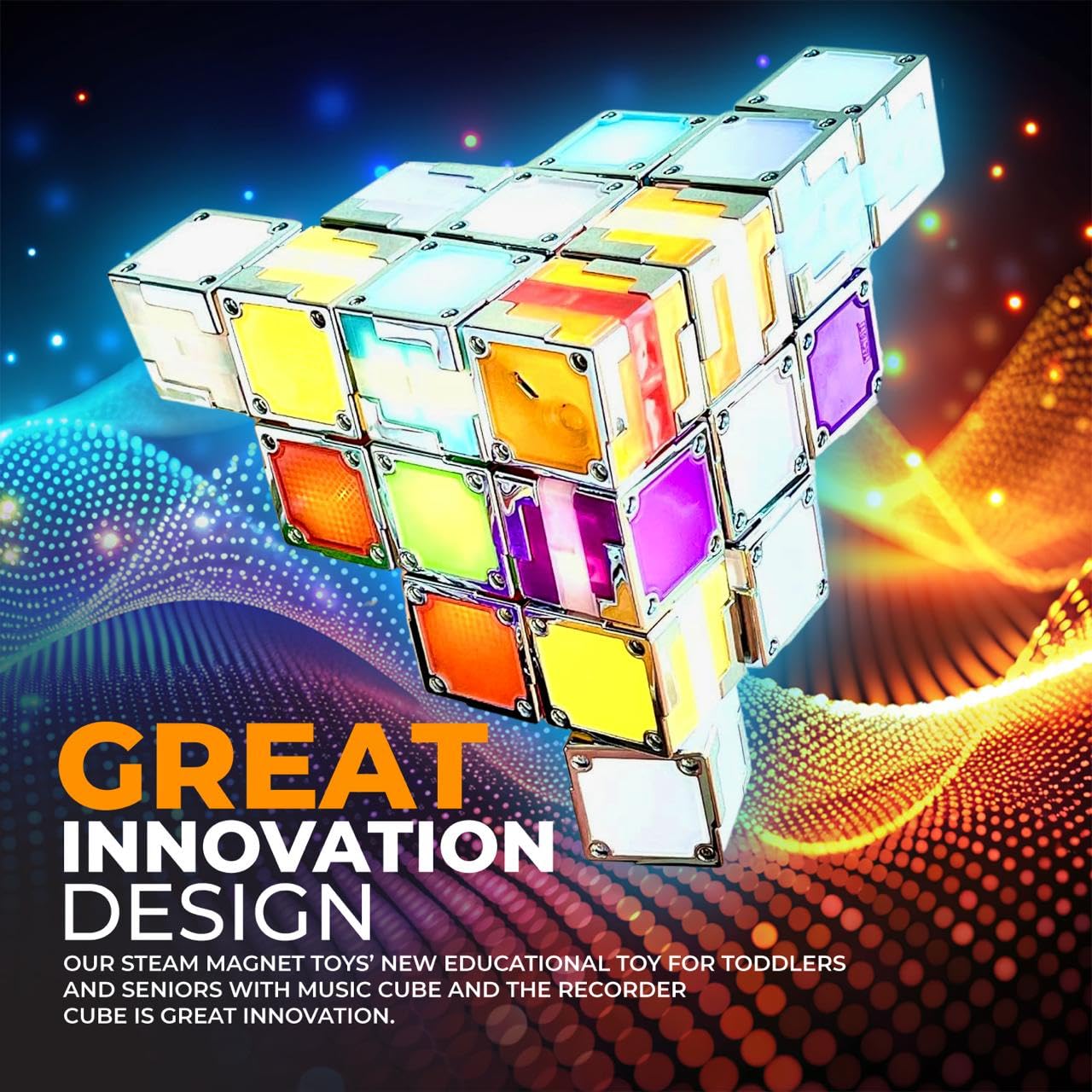 TACTBIT 12 : Prepare Your Child for The AI Revolution The Worlds First Magnetic Electronic STEAM Cubes That Ignite Creativity,