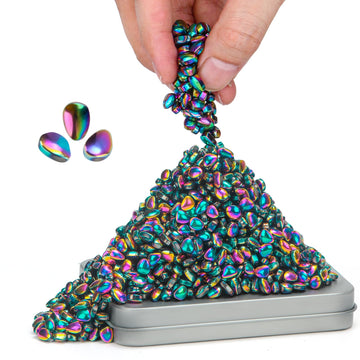 Gimobote Original 500+ Ferrite Putty Colorful, Fidget Toy Ferrite Rocks For Stress Relief, Sensory Toy For Adults & Teens 14+, F