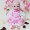 Aisite Full Silicone Baby Girl - 18 Inch Platinum Silicone Realistic Reborn Baby Dolls Girl Eyes Opened, Christmas And Birthday Gifts For 3+