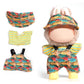 AICase for Labubu Clothes Designer/for Labubu Outfits Clothes Set for 17cm Lububu Doll 3 Piece Set Hat Clothing for LA BUBU  Boys and Girls Stylish Adorable Dolls Clothes Accessories (No Doll)-3